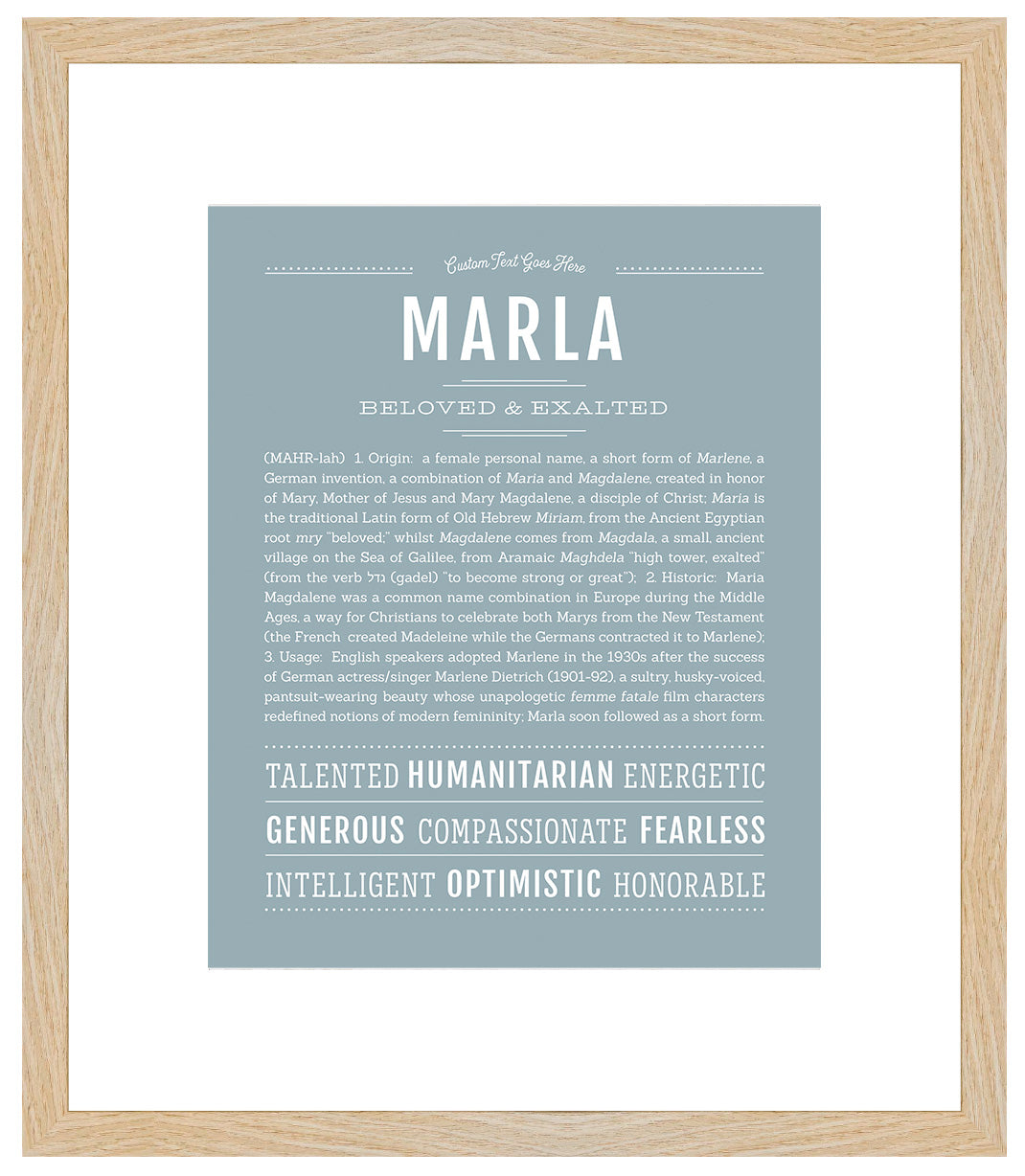 Marla | Name Art Print