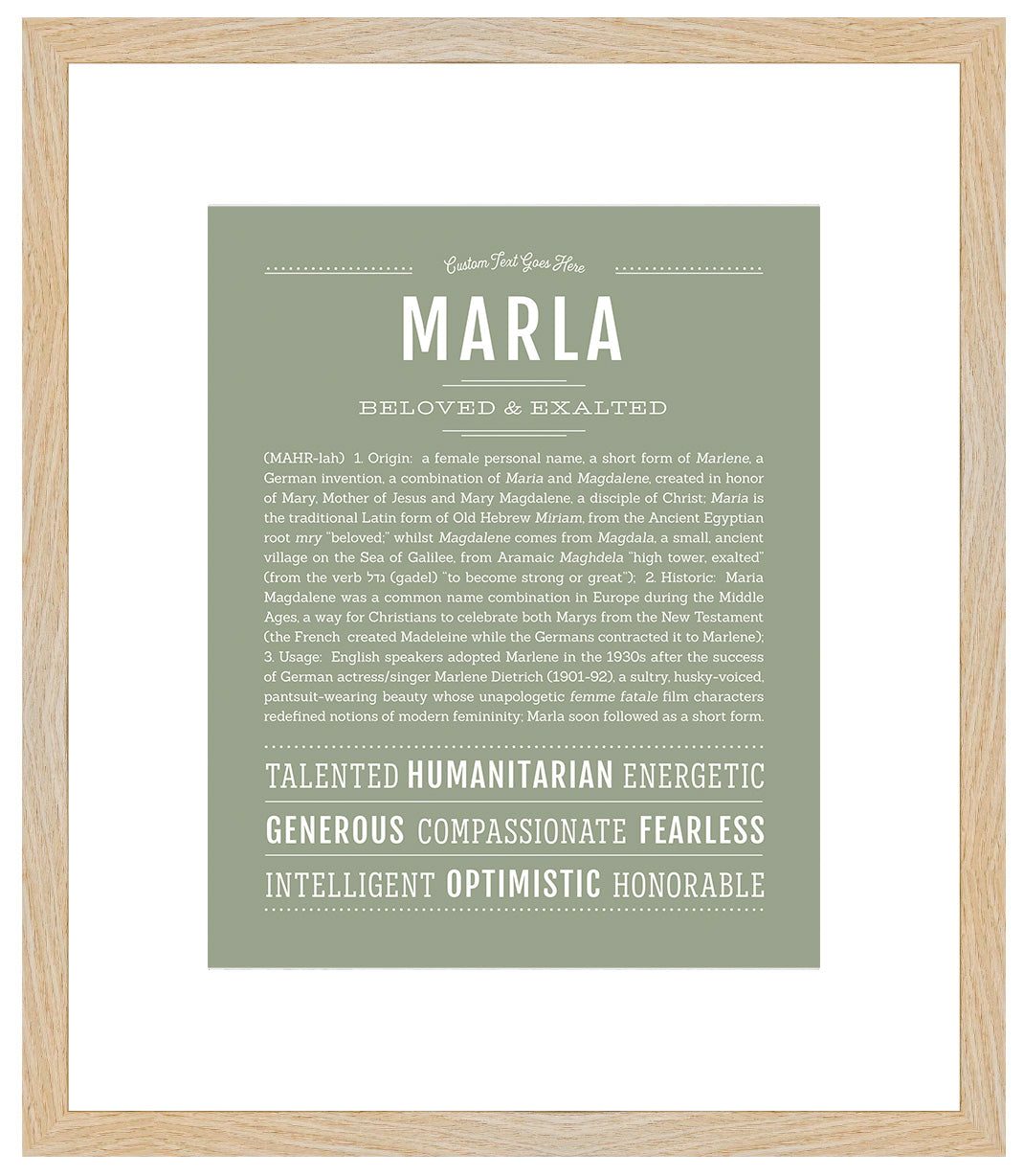 Marla | Name Art Print