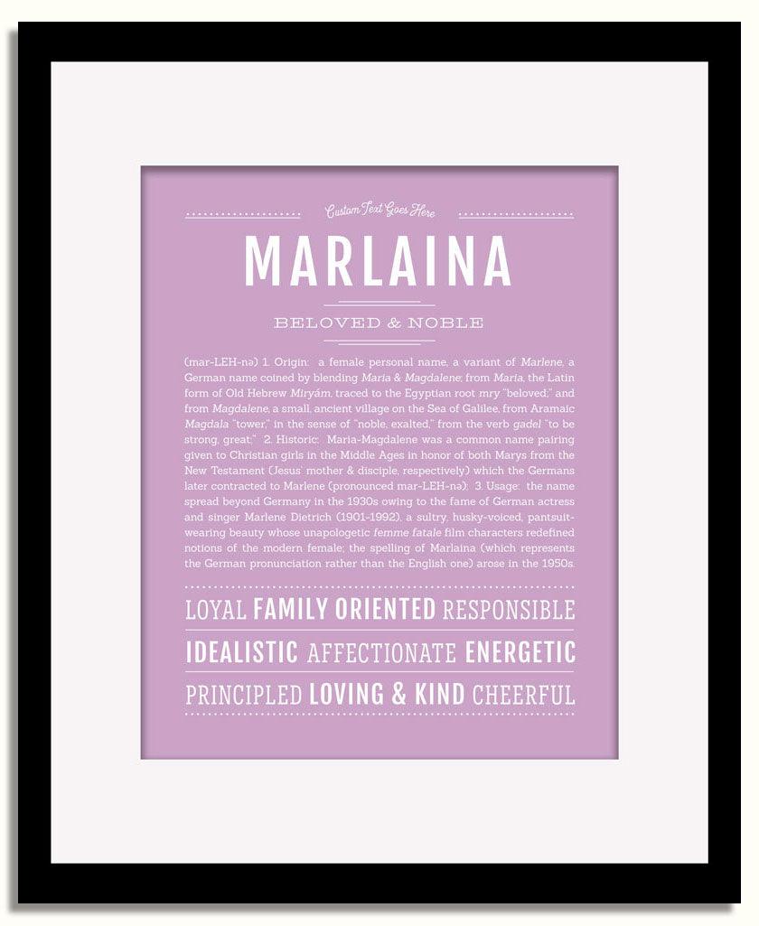 Frame Options | Lilac | Black Frame, Matted