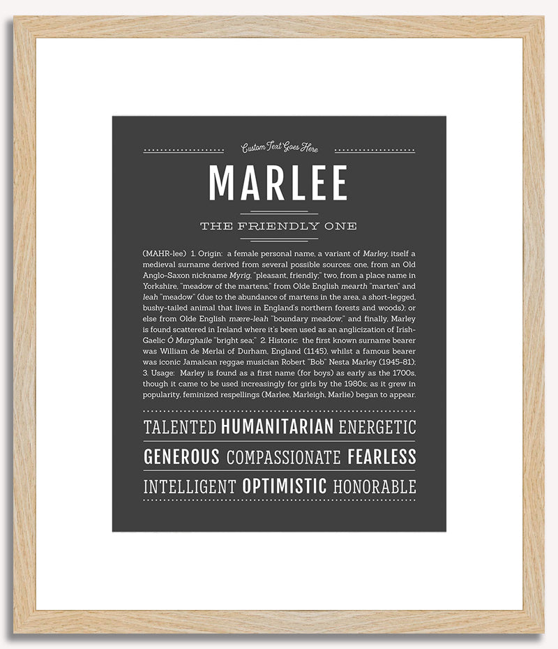 Marlee | Name Art Print