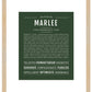 Marlee | Name Art Print