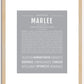 Marlee | Name Art Print