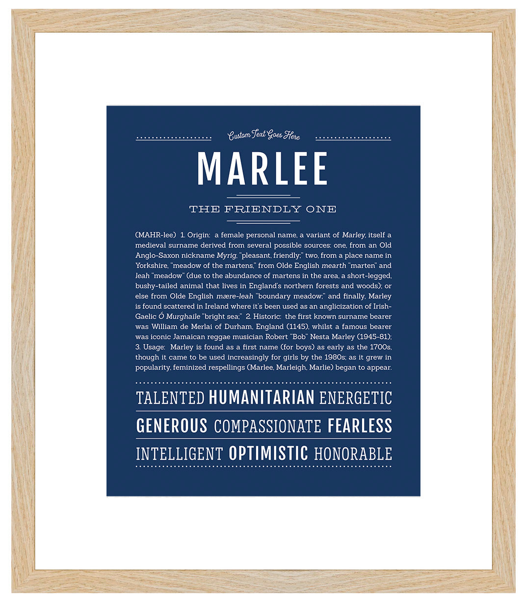 Marlee | Name Art Print