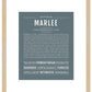 Marlee | Name Art Print