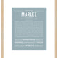 Marlee | Name Art Print