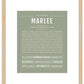 Marlee | Name Art Print