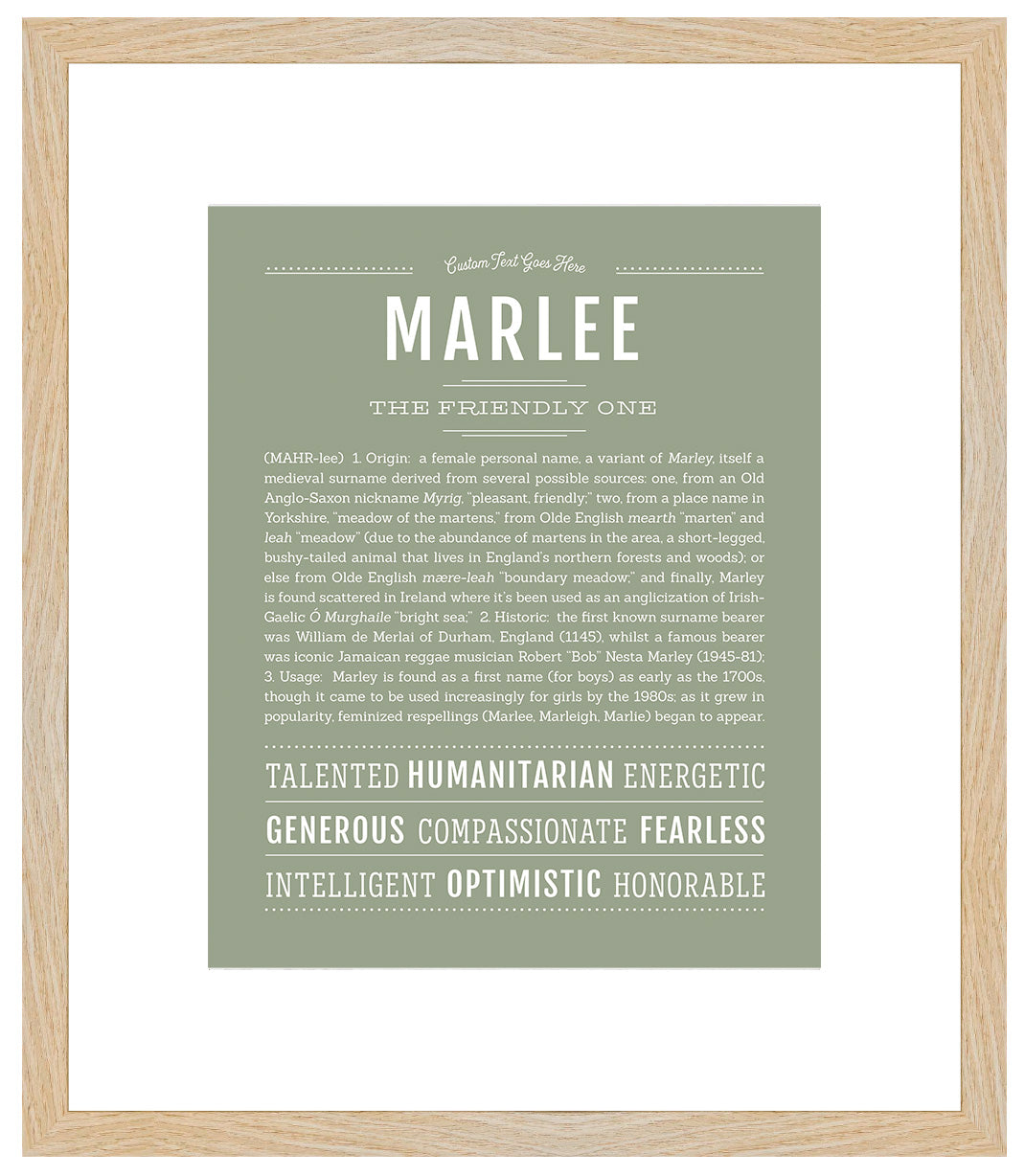 Marlee | Name Art Print