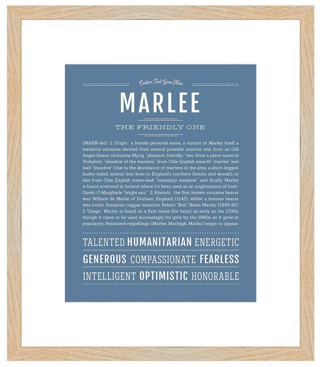 Marlee | Name Art Print