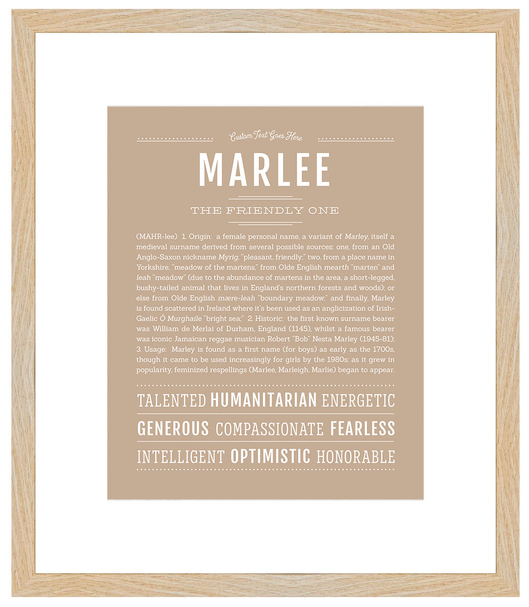 Marlee | Name Art Print