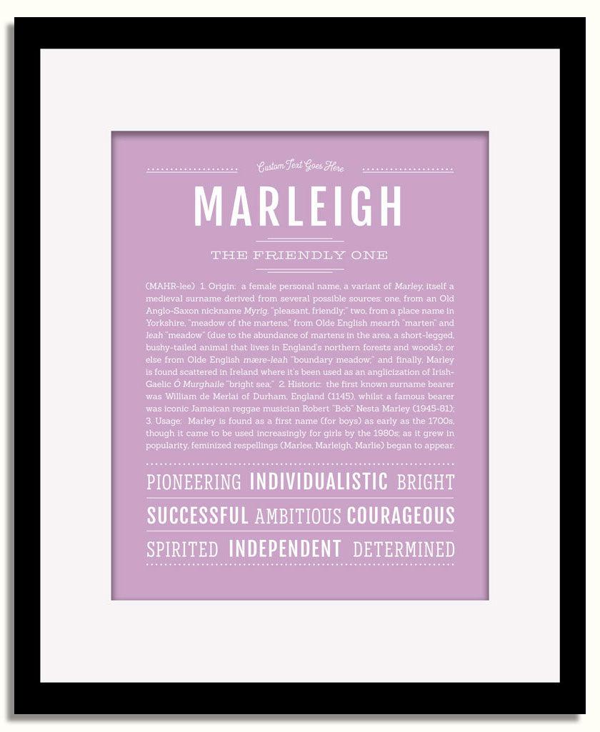 Frame Options | Lilac | Black Frame, Matted