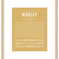 Marley (female) | Name Art Print