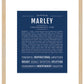 Marley (female) | Name Art Print