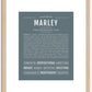 Marley (male) | Name Art Print