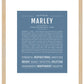 Marley (female) | Name Art Print