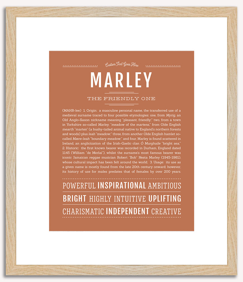 Marley (male) | Name Art Print