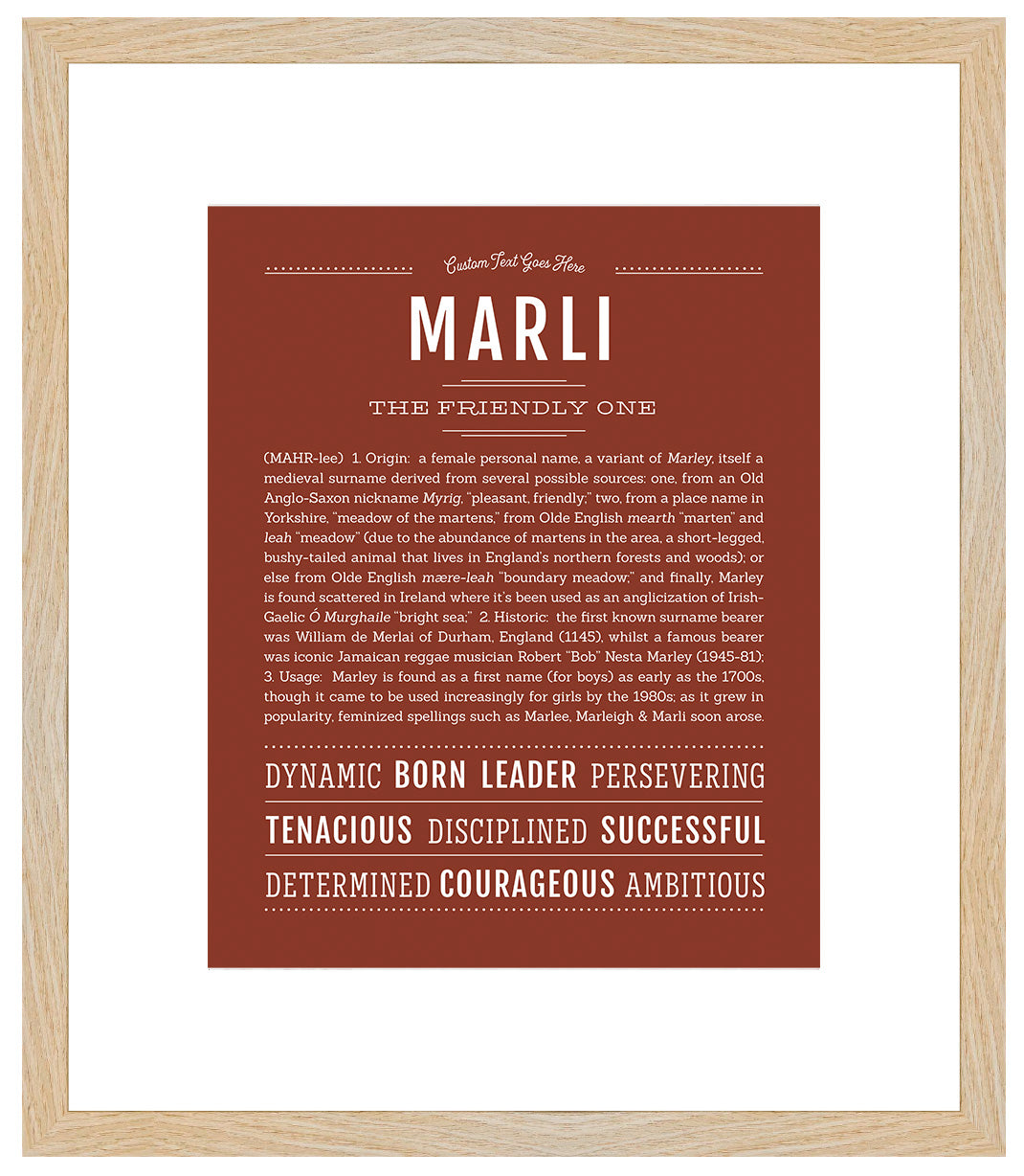 Marli | Name Art Print