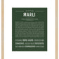 Marli | Name Art Print