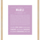 Marli | Name Art Print