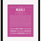 Frame Options | Dark Pink | Black Frame, Matted