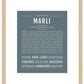 Marli | Name Art Print