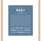 Marli | Name Art Print