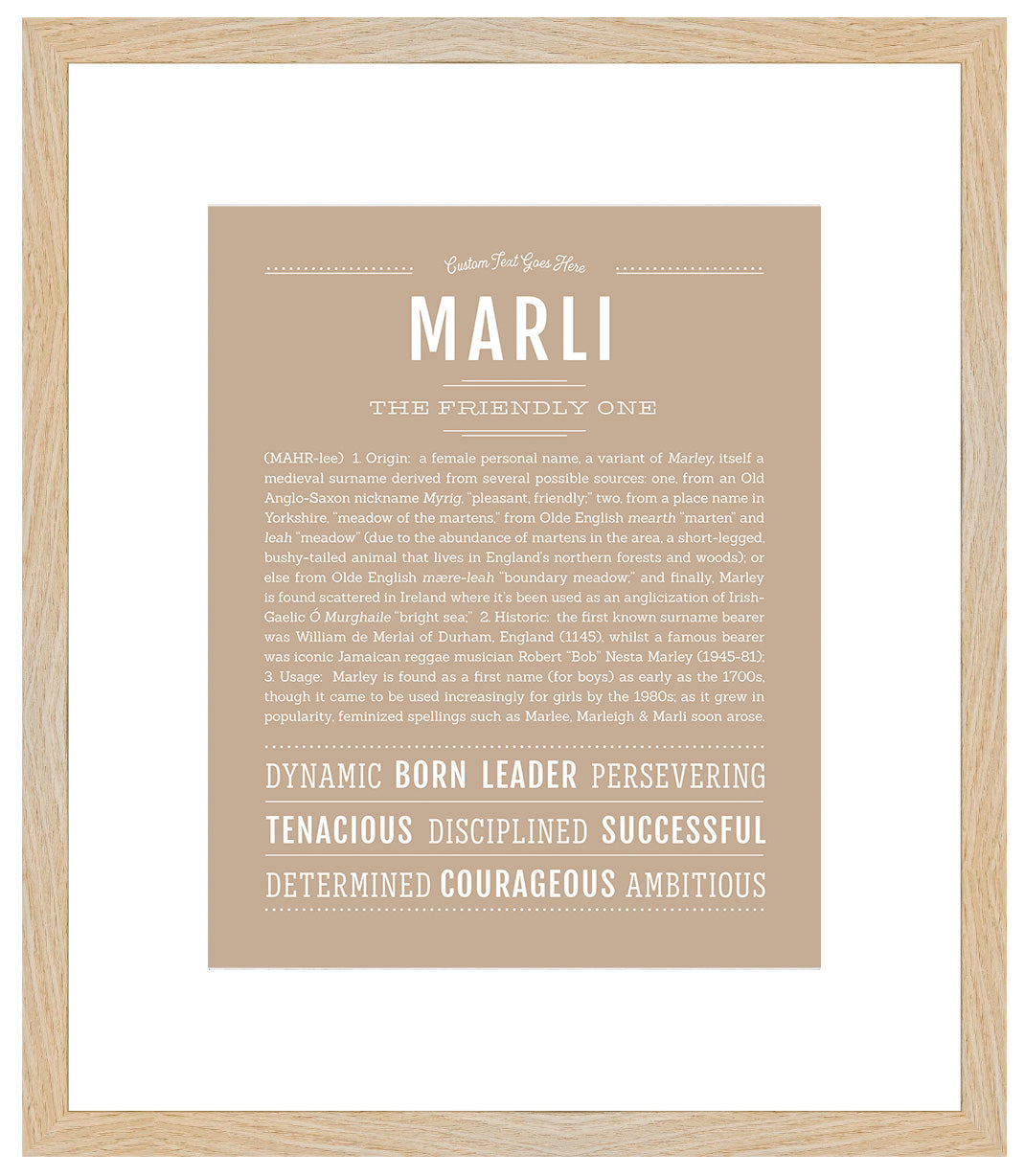 Marli | Name Art Print