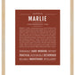 Marlie | Name Art Print