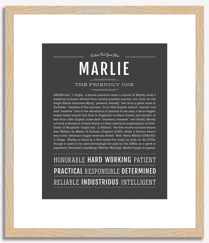 Marlie | Name Art Print