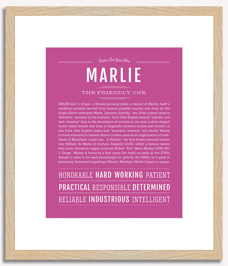 Marlie | Name Art Print