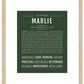 Marlie | Name Art Print