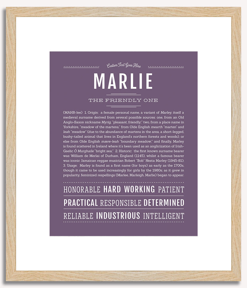 Marlie | Name Art Print