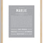 Marlie | Name Art Print