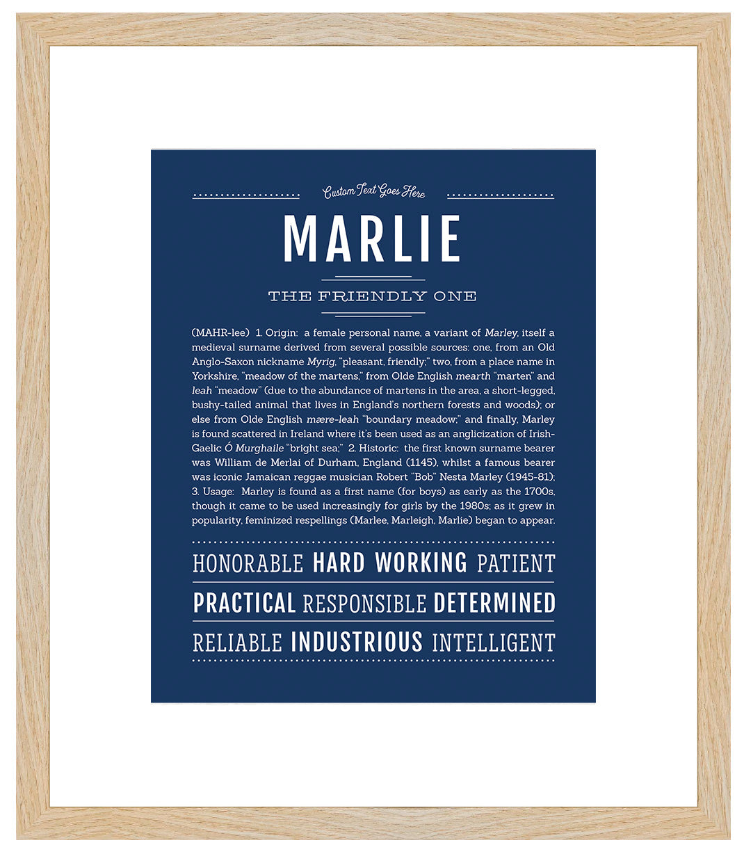 Marlie | Name Art Print