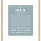 Marlie | Name Art Print