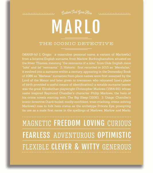 Frame Options | Matte Gold | No Frame
