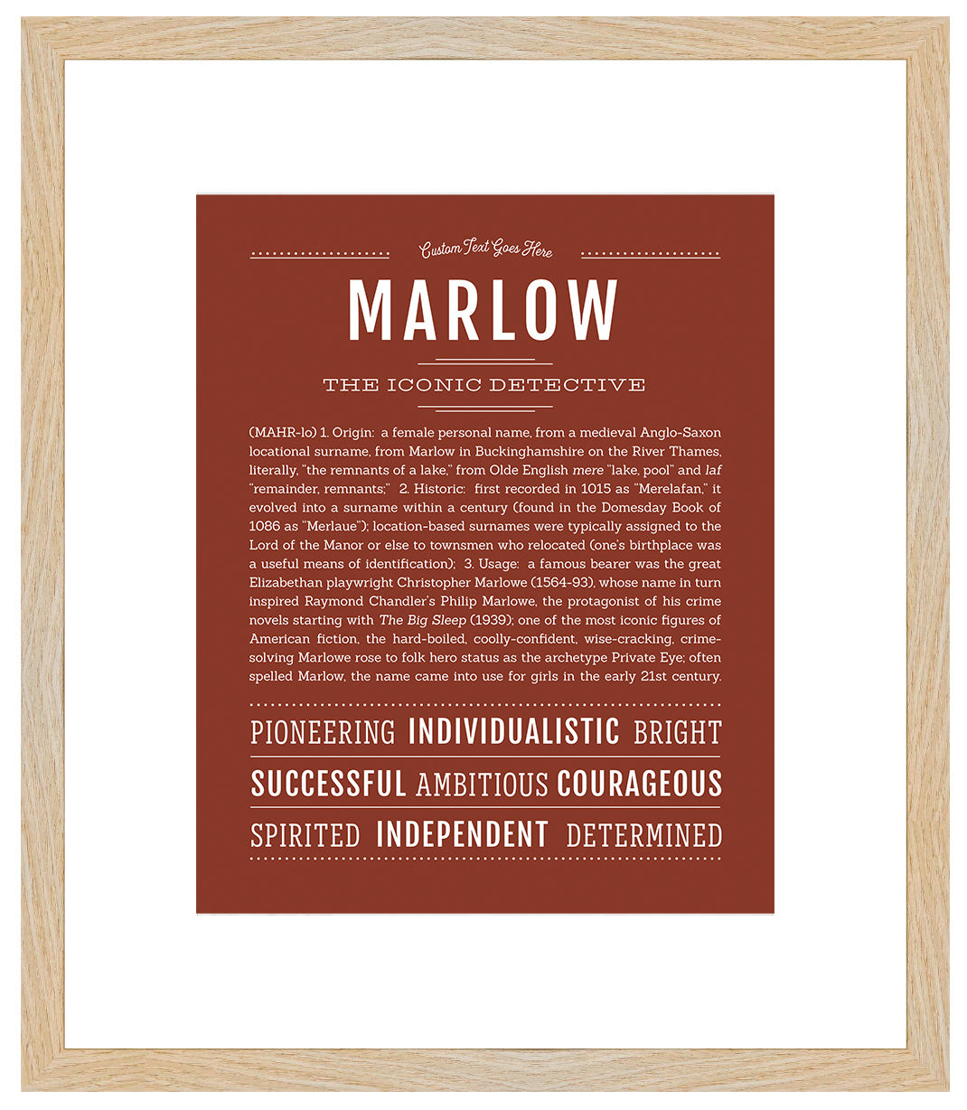 Marlow | Name Art Print