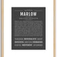 Marlow | Name Art Print