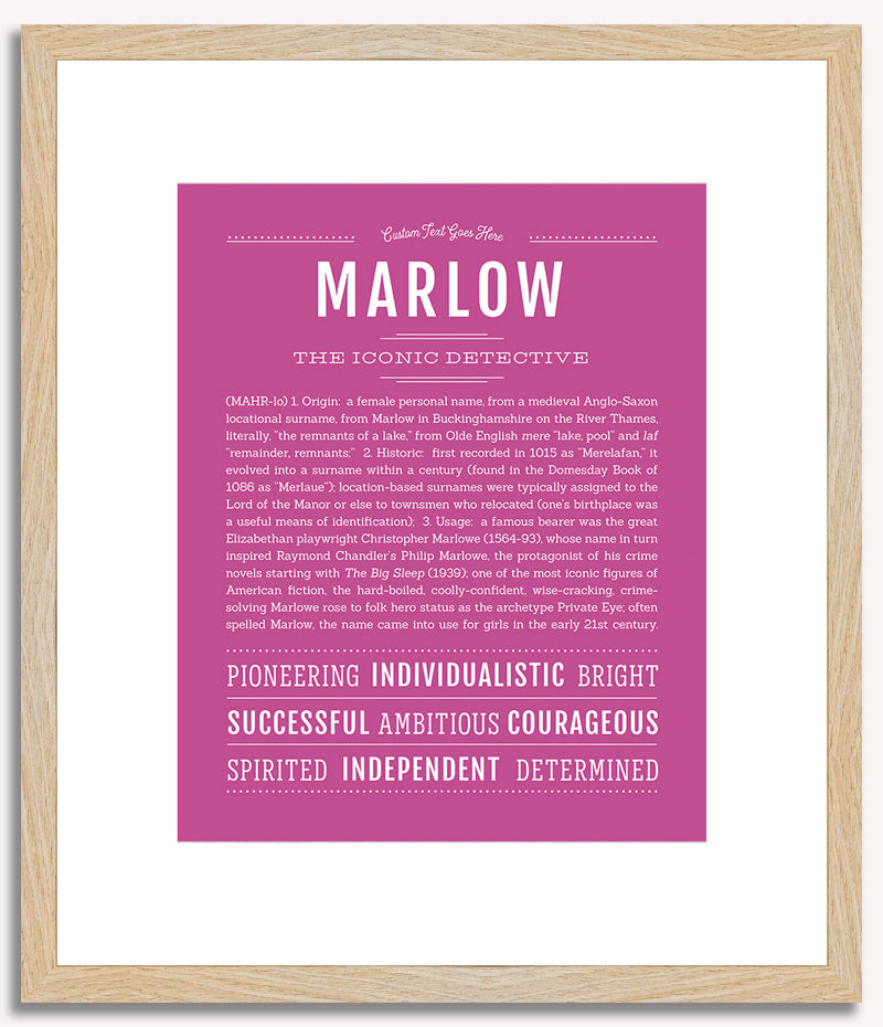 Marlow | Name Art Print