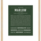 Marlow | Name Art Print