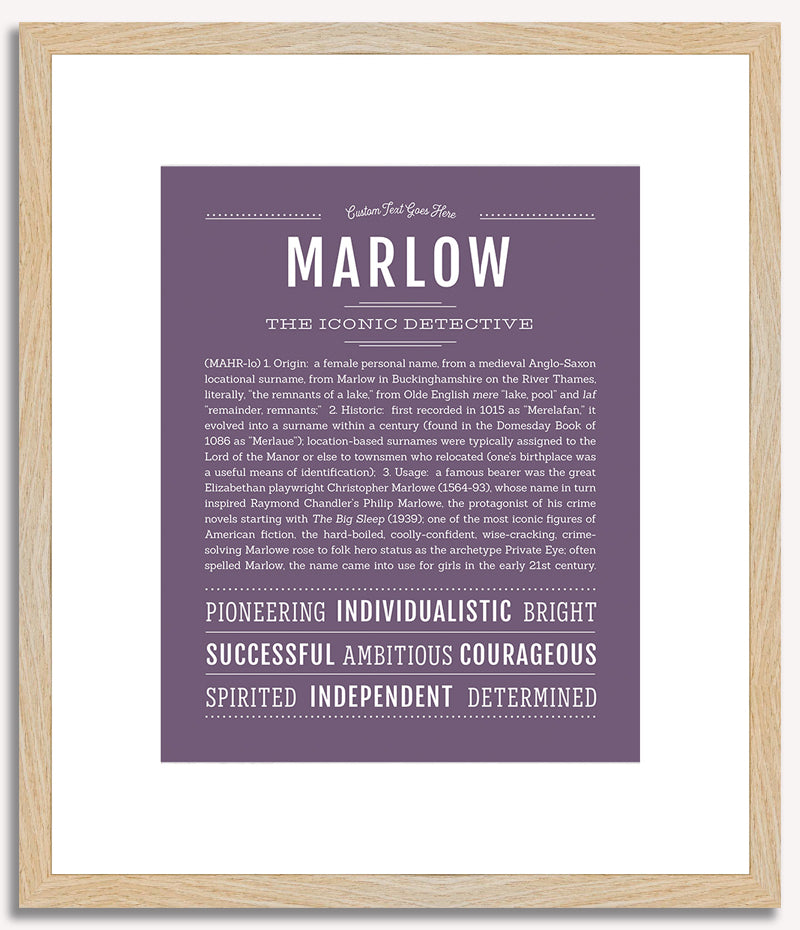 Marlow | Name Art Print