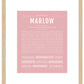 Marlow | Name Art Print