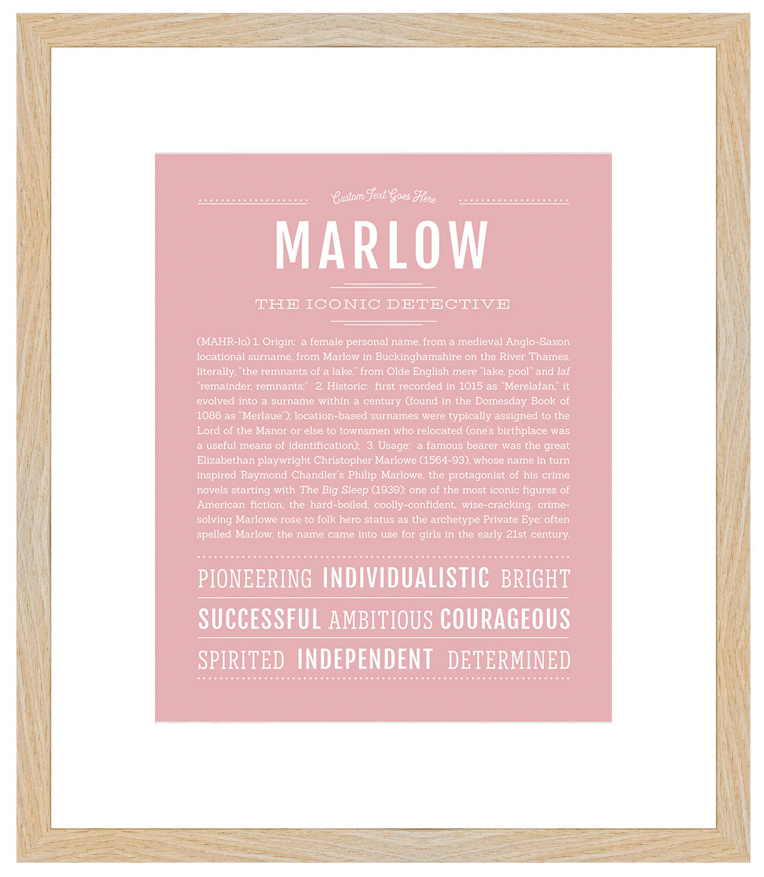 Marlow | Name Art Print