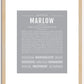 Marlow | Name Art Print