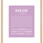 Marlow | Name Art Print