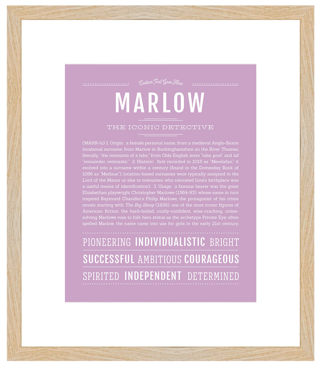 Marlow | Name Art Print