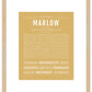 Marlow | Name Art Print