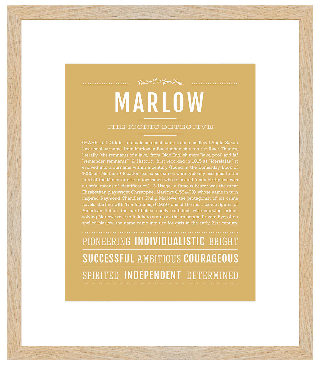 Marlow | Name Art Print