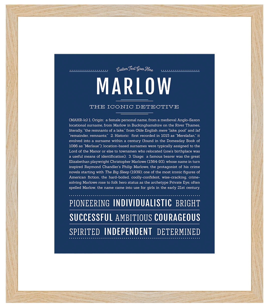 Marlow | Name Art Print