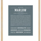 Marlow | Name Art Print