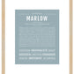 Marlow | Name Art Print